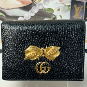 GUCCI GG Marmont Bow Leather Compact Wallet 🤩🔥